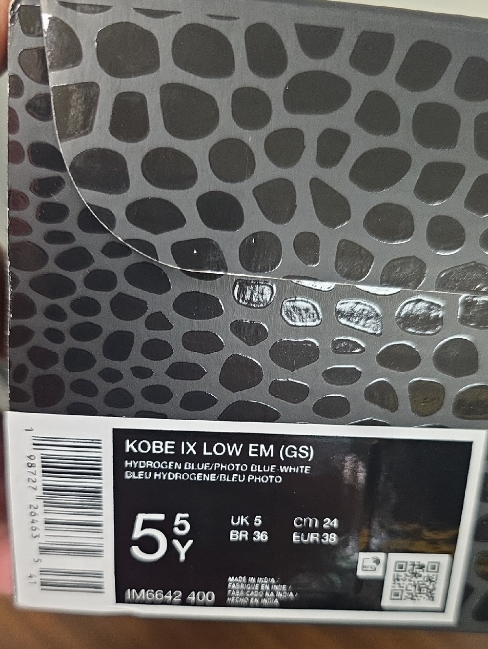 Nike Kobe IX Low EM (GS) "Hydrogen Blue" Women's 7/Youth 5.5 IM6642-400 New - Picture 9 of 9